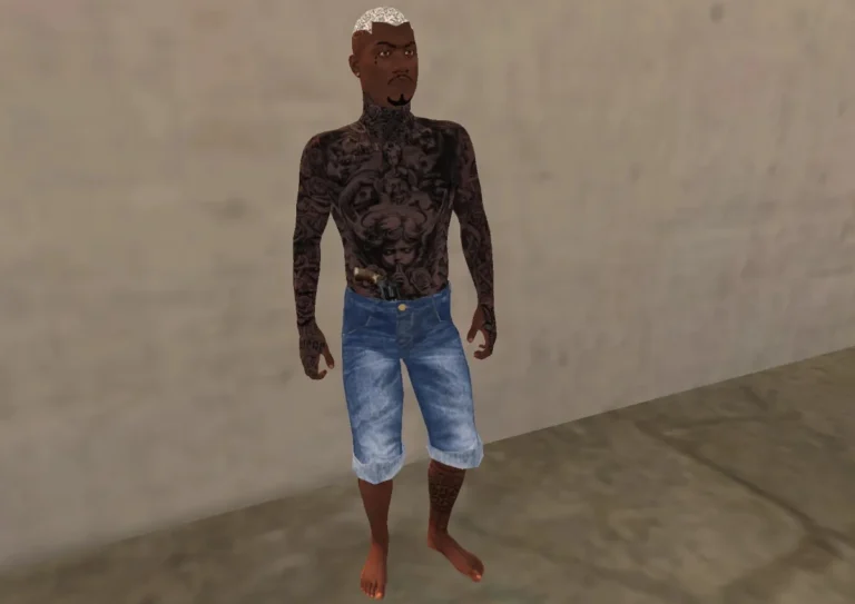 skin Armamento Cromado na Cintura