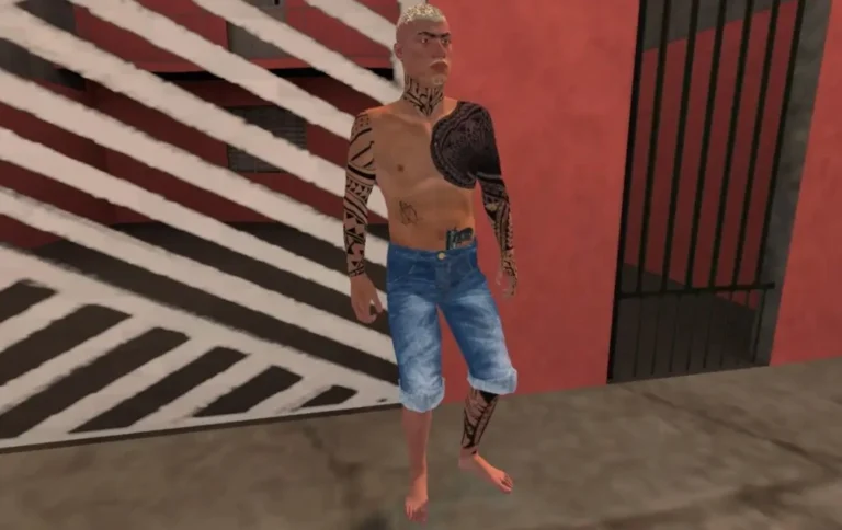 Chrome Pistol Weapon Tattoo Skin